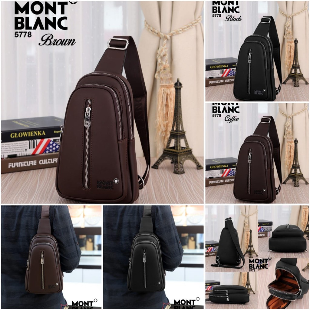 Tas Waist Montblanc 5778 QWE 89 tas batam impor ransel selempang fashion branded grosir