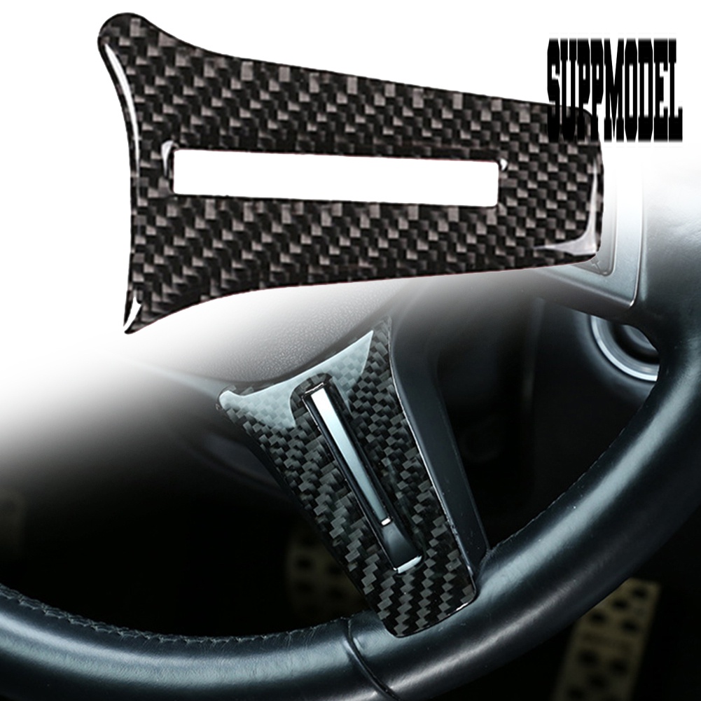 Stiker Cover Stir Mobil Bahan Carbon Fiber