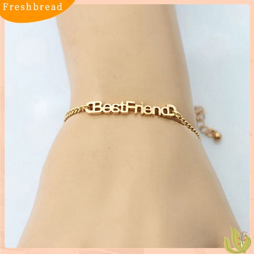 [Fresh] Unisex Fashion Letters Friendship Chain Bracelet Jewelry Gifts for Best Friend