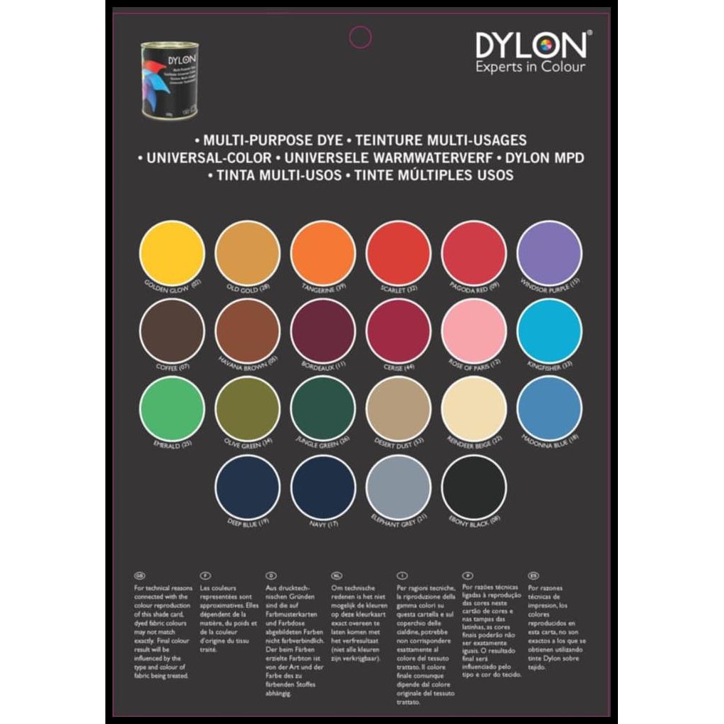 

PROMO DYLON PEWARNA TEKSTIL / PEWARNA PAKAIAN "BUNGKUS SACHET
