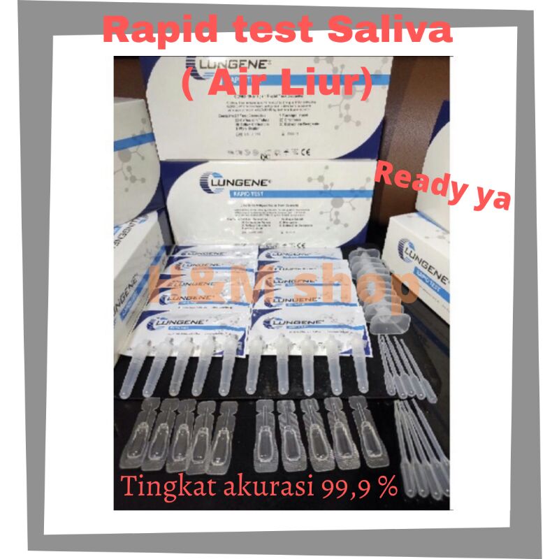 ECER PER PCS RAPID TEST AIR LIUR SALIVA  / CLUNGENE / LUNGENE