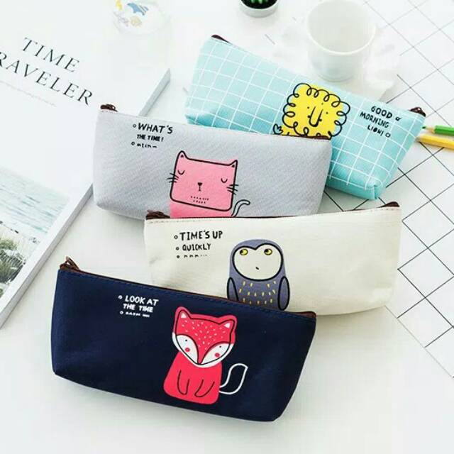 

Tempat Pensil Kanvas Good Morning Animal