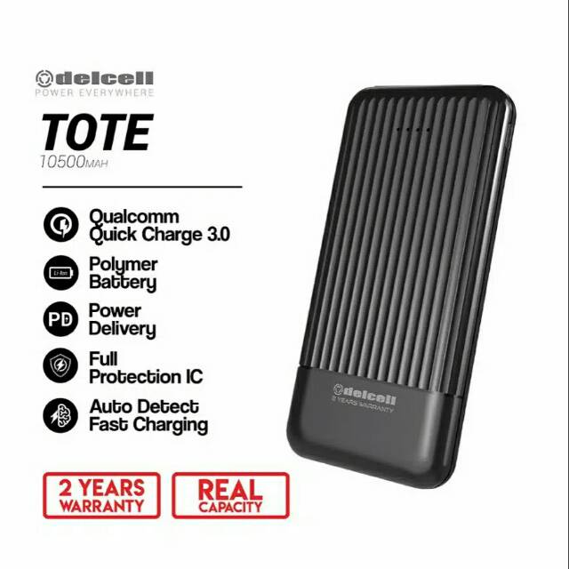 Powerbank delcel TOTEl 10500 mAh