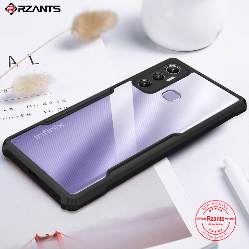 PAKET 2 IN 1 Case Infinix Hot 12I 2022 Armor Fusion Transparent Prmium Casing Free Tempered Glass