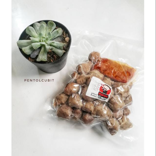 

Pentol ori dengan sambal