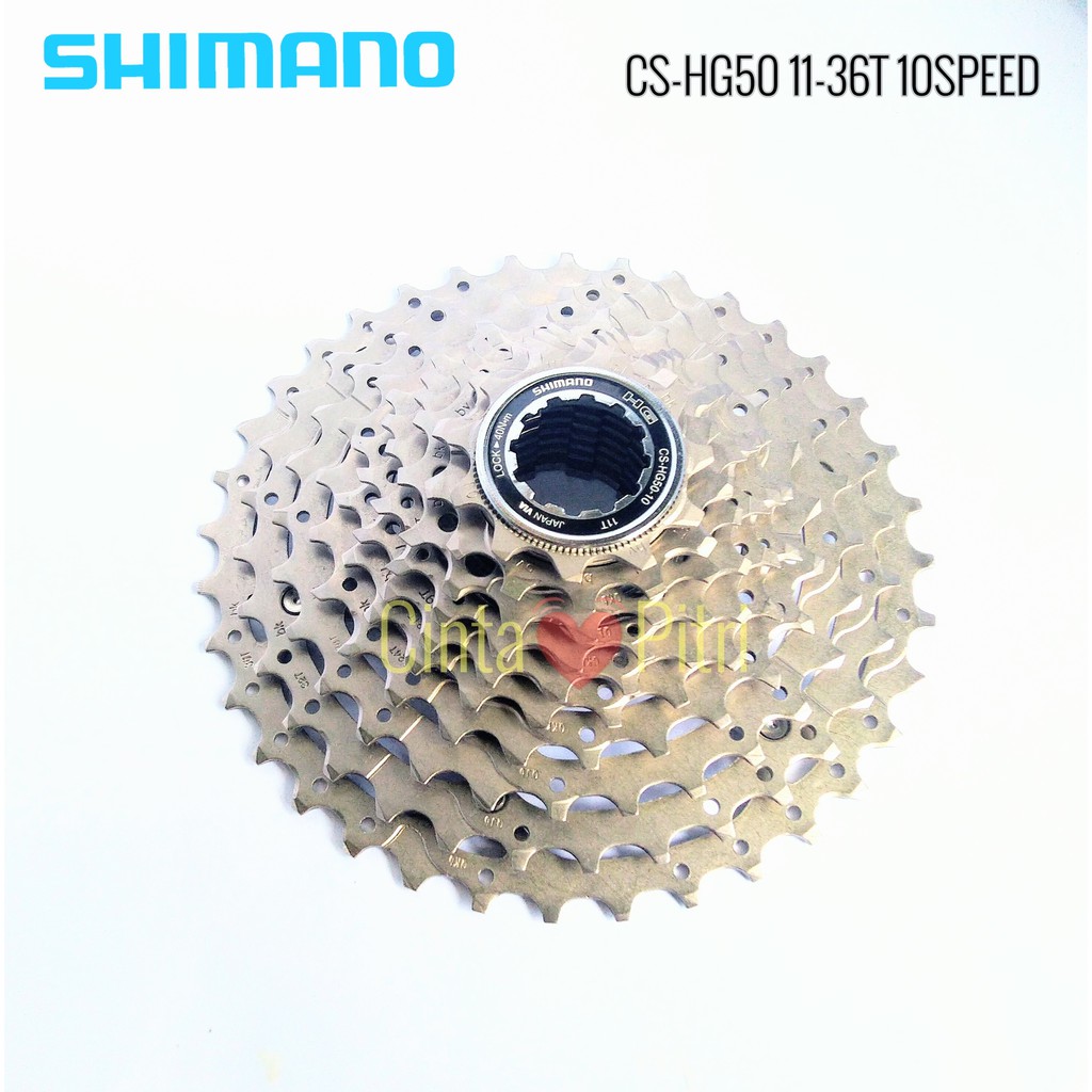 SPROCKET 11-36T CS HG50 10 SPEED SHIMANO CASSETE GEAR SEPEDA
