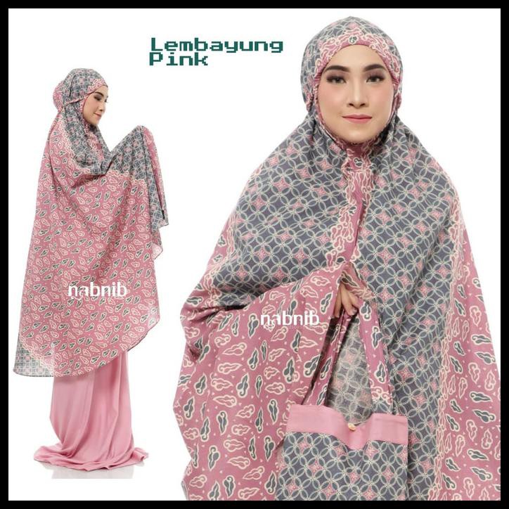 MUKENA BATIK / MUKENA KATUN / MUKENA DEWASA / MUKENA LEMBAYUNG PINK - PINK