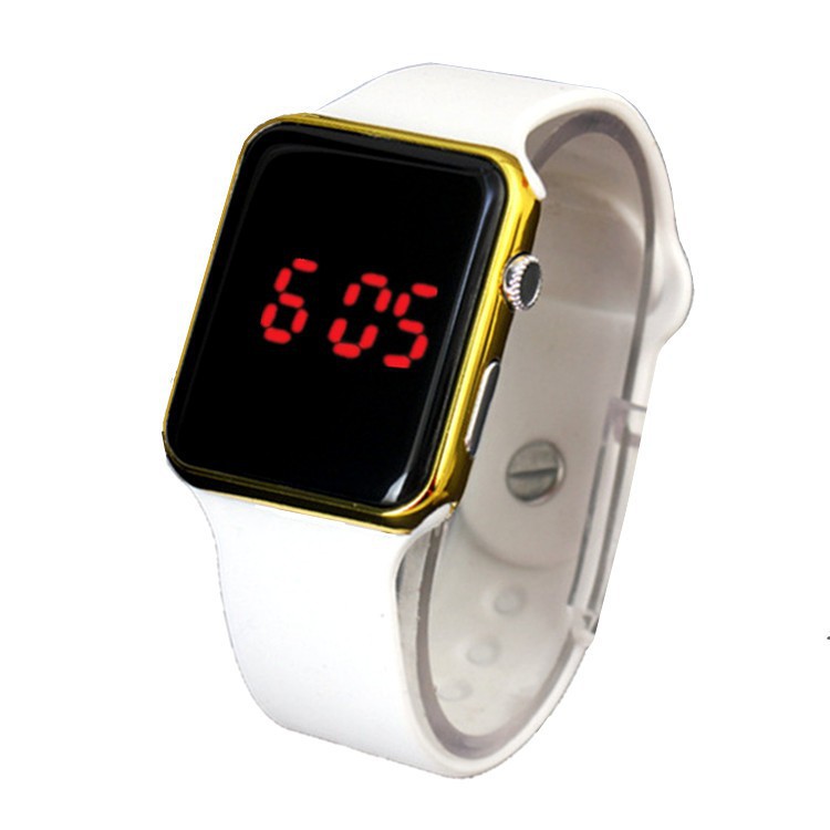 ❤Ready❤ Jam Tangan LED Mewah Anti Air Untuk Pelajar/Hadiah-White gold