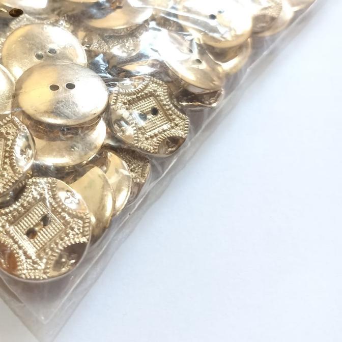 Isi 144 Pcs Kancing Baju Motif MQ Bintik Persegi Import