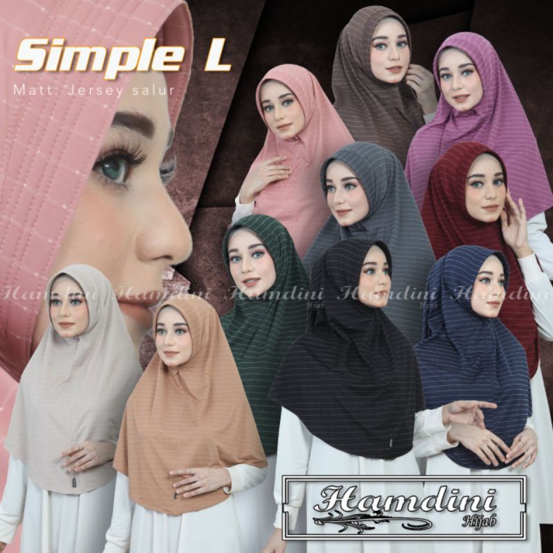 Jilbab Khimar Maryam Simple L Salur Kode 023 Ori Hamdini-3