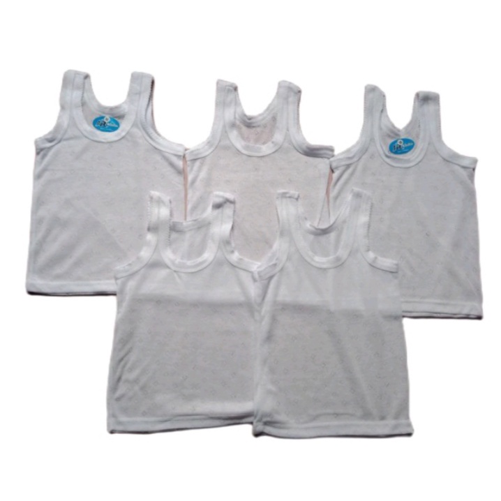 (paling laris)(paling laku) 6PCS/setengah lusin kaos dalem anak putih singlet anak bayi balita laki-