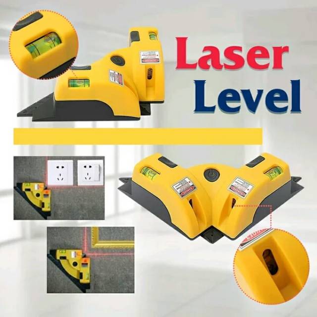 ALAT PASANG MARMER KERAMIK SIKU LASER HORIZONTAL VERTICAL WATERPASS METERAN LASER LINE LASER LEVEL