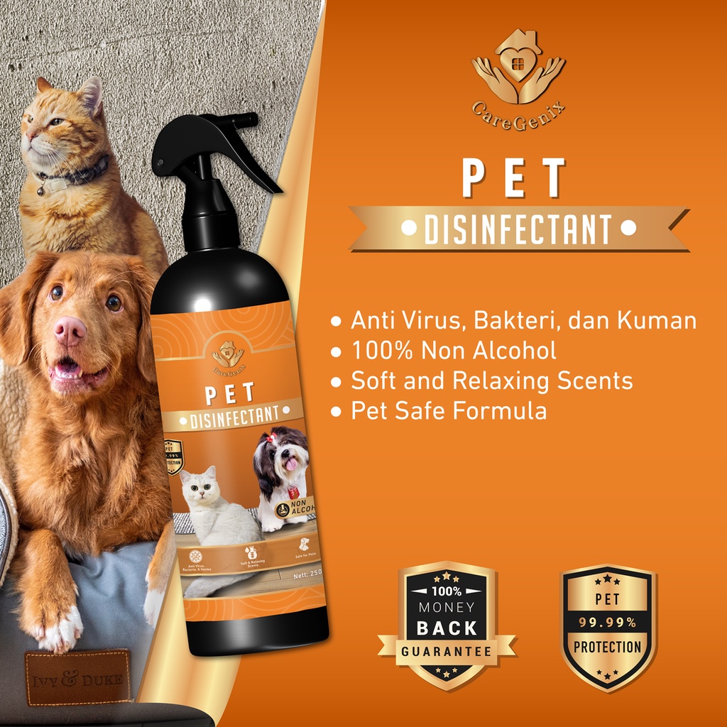 Pet Spray Pewangi Disinfectant Disinfektan Sanitizer Semprotan Hewan Peliharaan Anjing Kucing Menghi