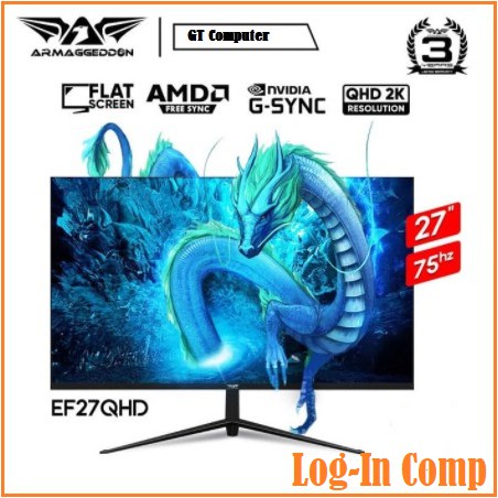 Armaggeddon Pixxel+ Elite EF27QHD 2K QHD 27" Gaming Monitor 75hz 5Ms