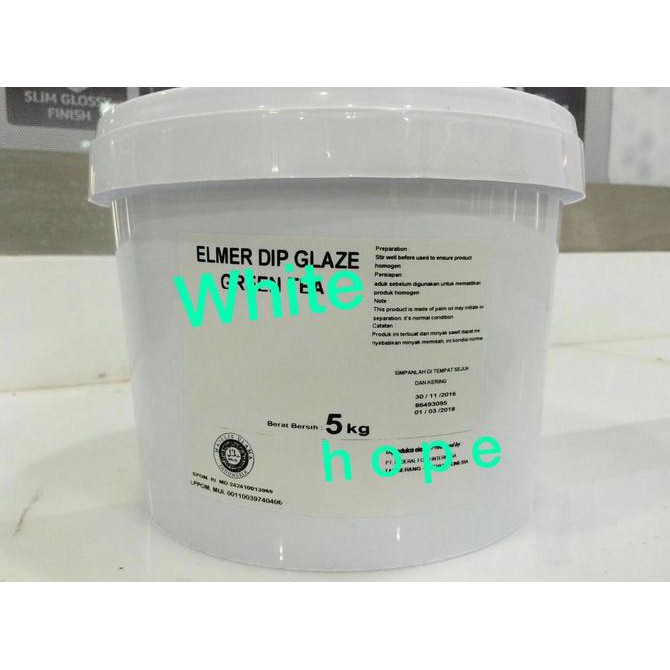 

PROMO ENAK Elmer Dip Glaze White - milk 5kg ( new ) - WHITE Terlaris