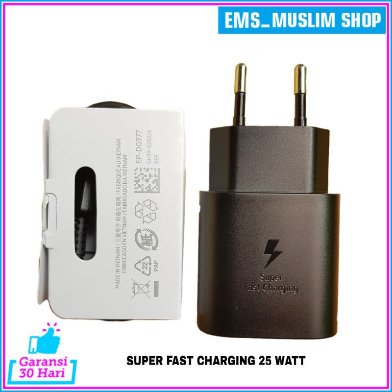 Charger Samsung ORI Super Fast Charging A70 A71 A72 A80 M51 Note 10 20 20 Ultra S20 USB C TO C 25W