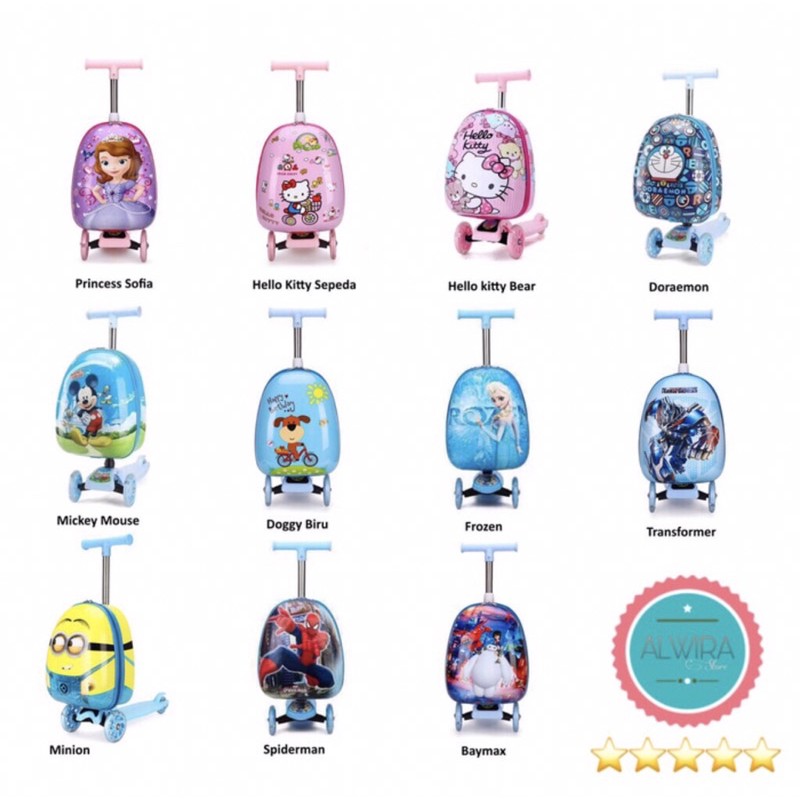 TAS KOPER SCOOTER ANAK UKURAN 15 INCH, TAS SKUTER ANAK MURAH