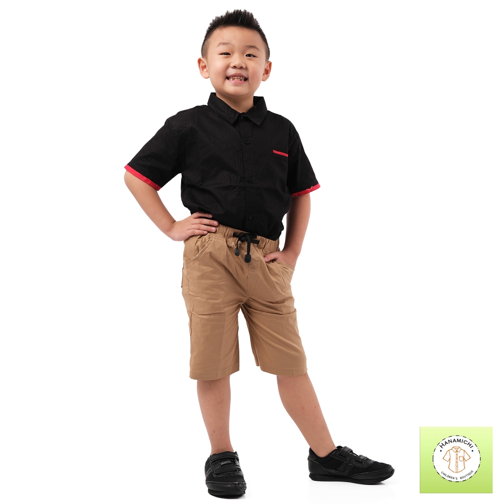 Hanamichi CATO Celana Pendek Chino Anak Motif Polos