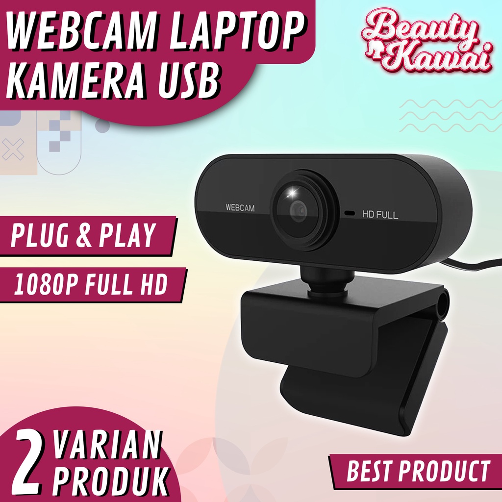 Webcam 1080p Laptop Kamera USB Komputer Full HD Resolusi 1080P