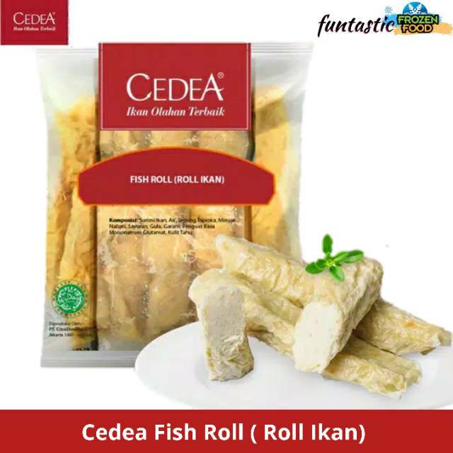 

Cedea Fish Roll tersedia Ukuran 1KG dan 250gr Fishroll ( Roll Ikan ) Frozenfood