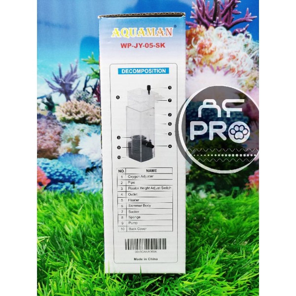 Promo murah pompa aquarium skimmer AQUAMAN SURFACE SKIMMER WP JY 05SK