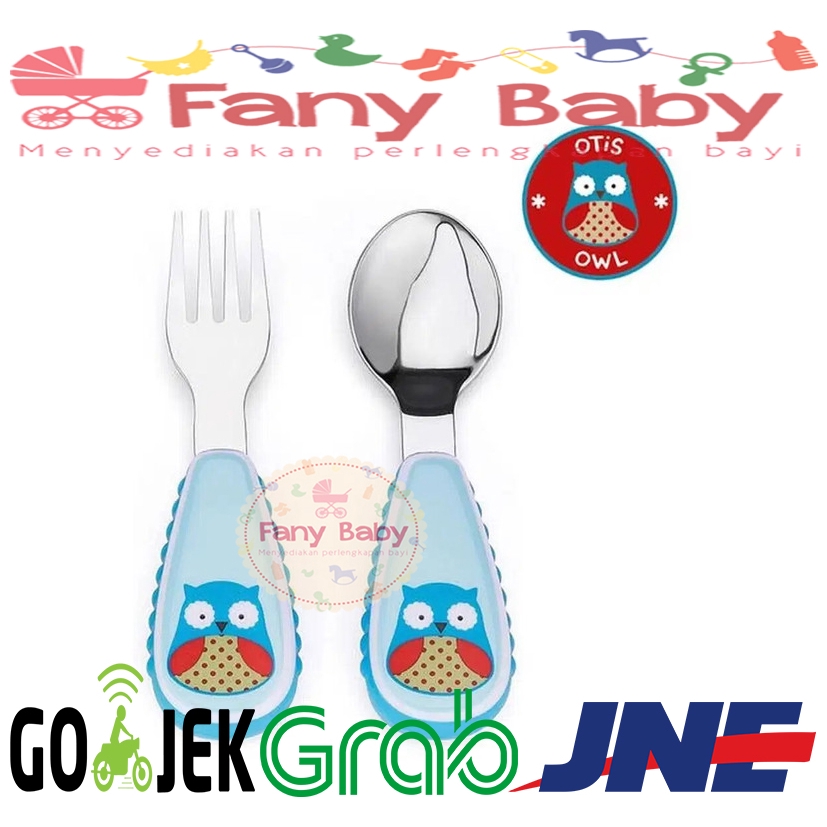 SKIP HOP ZOO UTENSILS FORK &amp; SPOON SET