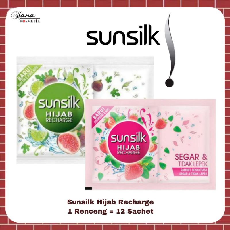 [SUNSILK] SHAMPO SUNSILK HIJAB RECHARGE SAMPO SACHET/RENCENG RENTENG