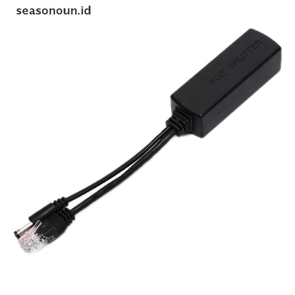 (seasonoun) Gigabit Splitter Power Over Ethernet 48V Ke 12V 1A-2A 10 / 100 / 1000Mbps