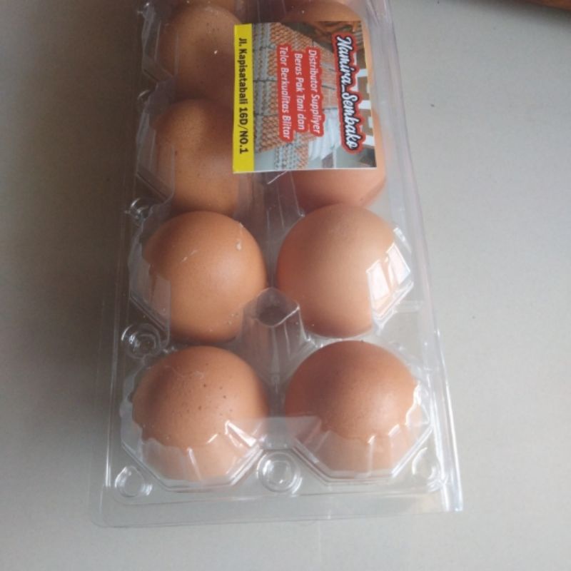 

Telur Ayam Coklat segar (pack mika Isi 10 Butir)