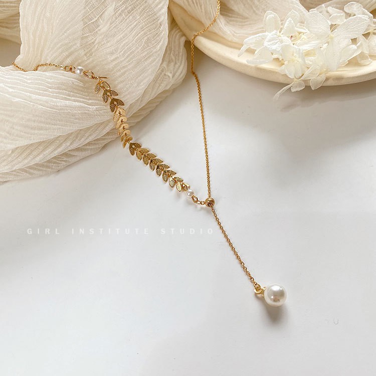 (FY) Kalung import kalung  Mutiara Titanium Antikarat Premium kalung cantik murah real pic