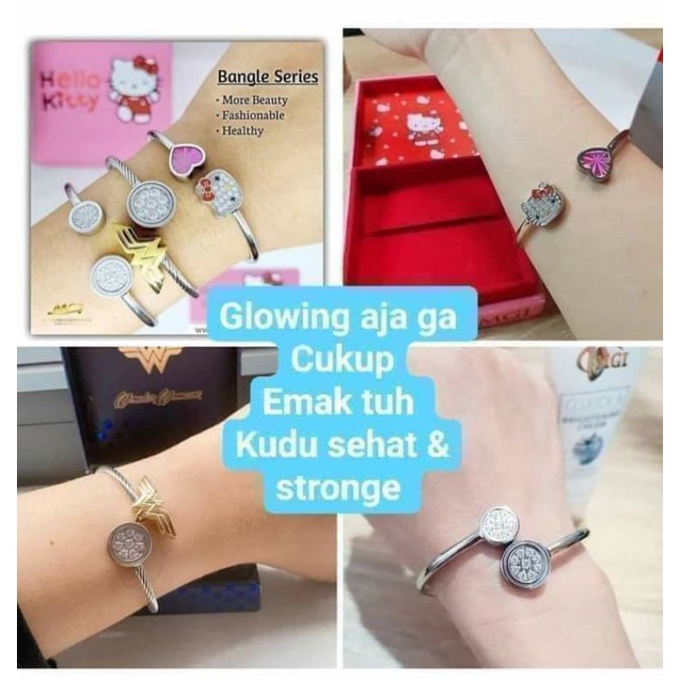 Gelang Kesehatan MCI Wonder Woman, Hello Kitty, Life Bracelet