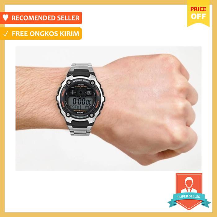 Casio Original Ae 2000Wd 1A / Ae2000Wd 1A Digital Stainless Silver