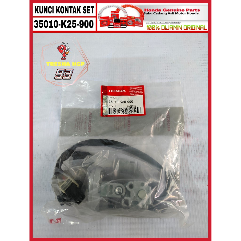 35010-K25-900 KUNCI KONTAK ORIGINAL BEAT FI K25 | KEYSET ASSY