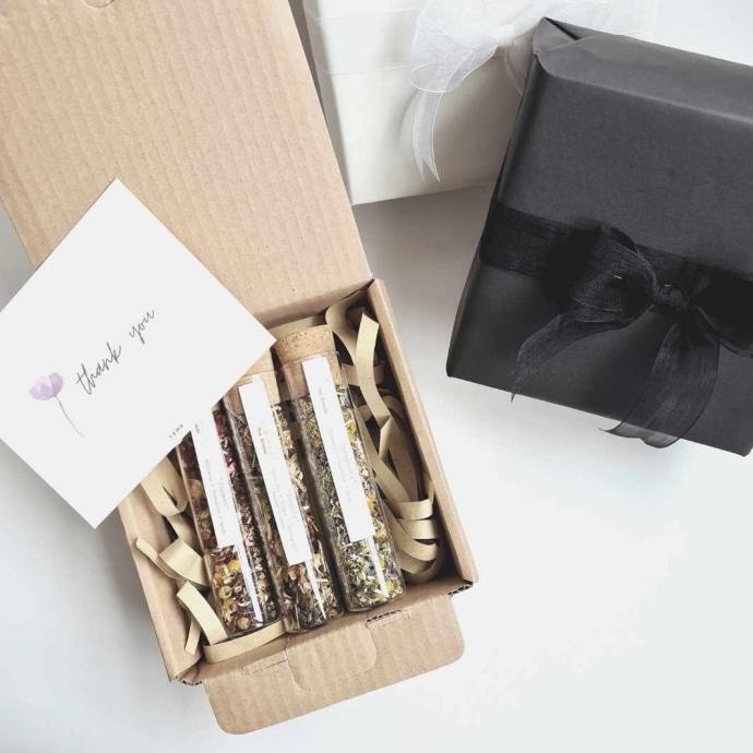 

[COD] TEMA Tea 3 Glass Tube Gift Box - Loose Leaf Tea - Custom [COD]