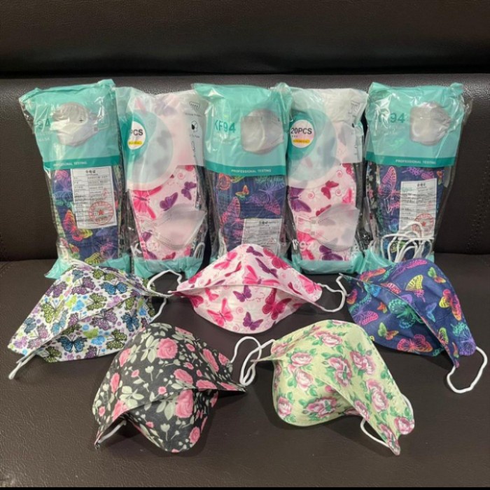 MASKER KF94 KARAKTER MASKER KOREA KF94 MOTIF ISI 20 PCS