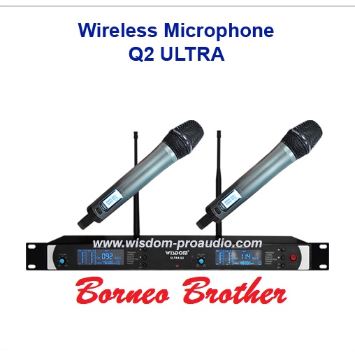 Mic Wireless Wisdom ULTRA Q2 ULTRA Q 2 Wisdom Q2 Original 2 Mic Handheld
