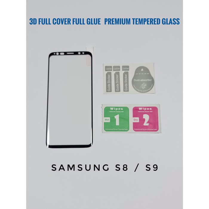 Samsung S8 S9 FULL COVER FULL GLUE Magic Glass Premium Tempered Glass