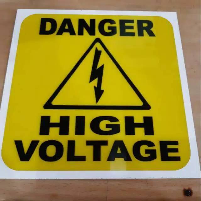

Sign board akrilik danger uk 20x20cm, acrylic sign label
