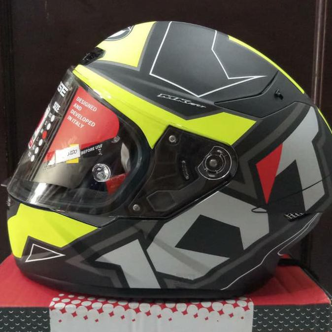 helm fullface KYT TT Course Electron yellow