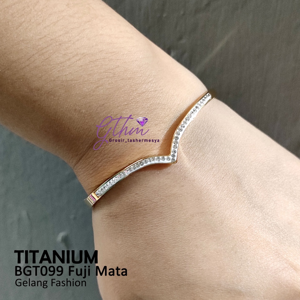 Gelang tangan titanium FUJI bgt099 gthm