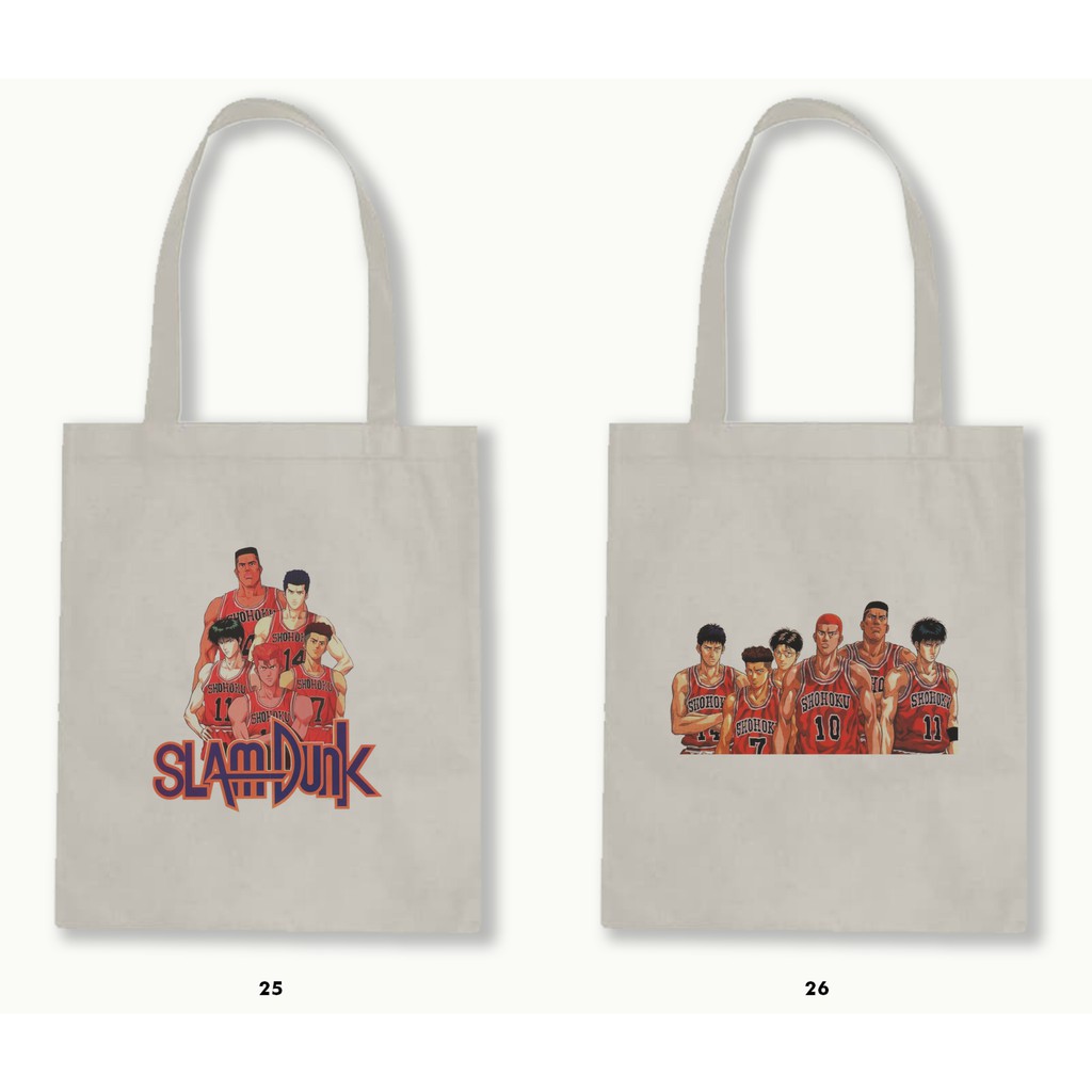 TOTE BAG BLACU  - SLAM DUNK (MANGA) .01