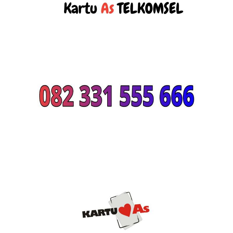 nomor cantik TELKOMSEL kartu as 555666