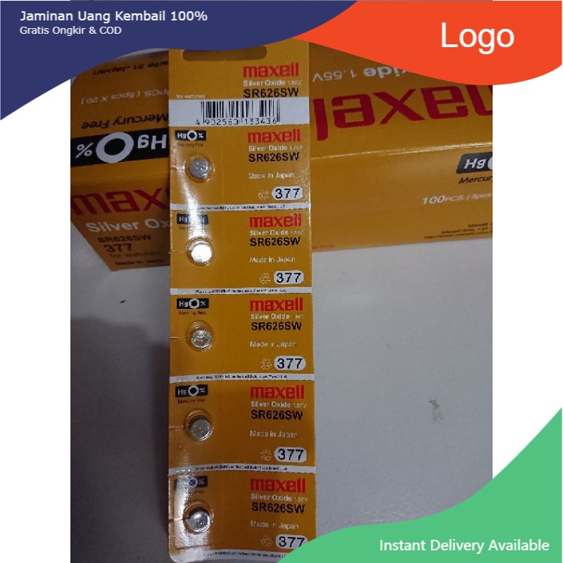 Baterai Jam Tangan 626 Maxell SR626SW Original