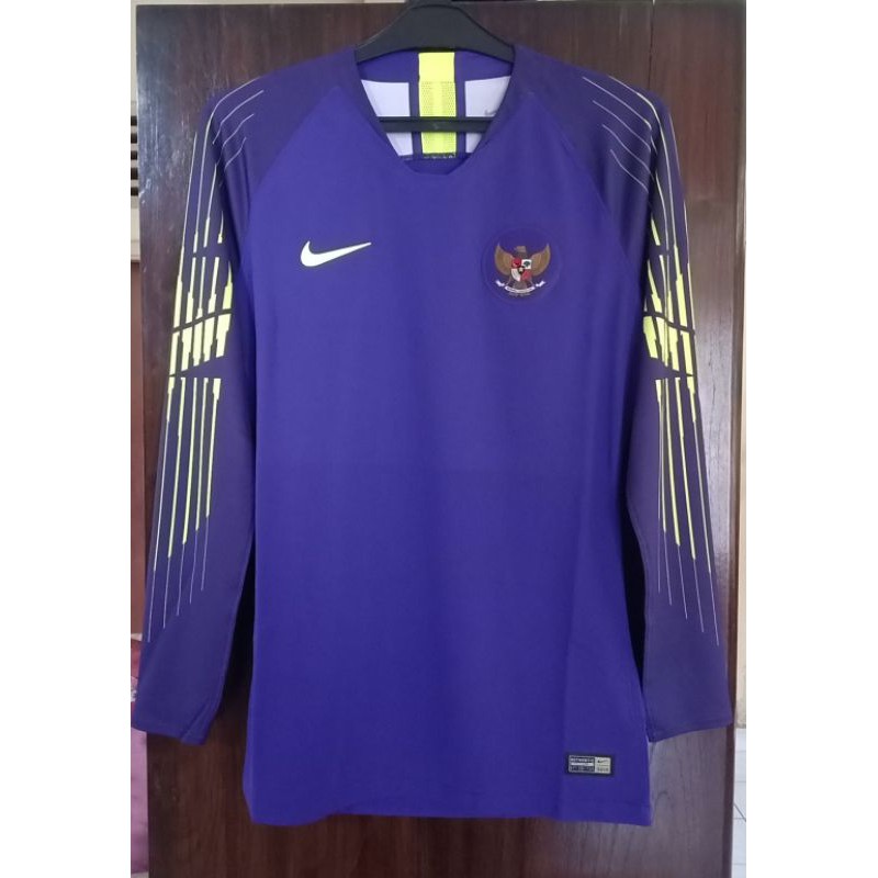 Jersey Fullkit Kiper Goalkeeper Timnas Indonesia 2018 2019 Player Issue