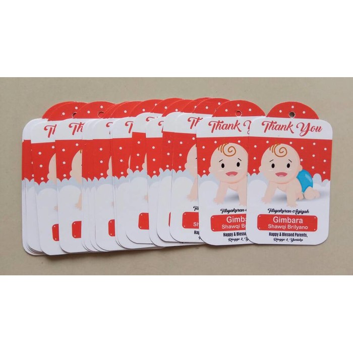 

Hang Tag 1pack Souvenir Baby 1st Month Aqiqah