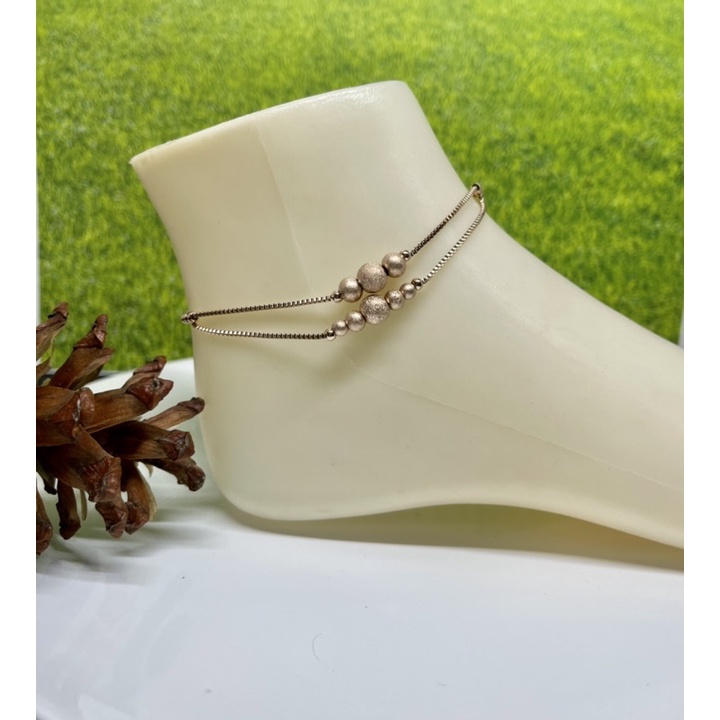 gelang kaki 2 layer/gelang kaki 2 lapis /gelang bola titanium /gelang kaki titanium impor