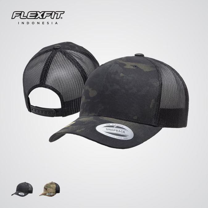 Topi Flexfit - 6606MC Retro Trucker Multicam ORIGINAL - Multicam Fashion Pria | Topi Pria | Topi