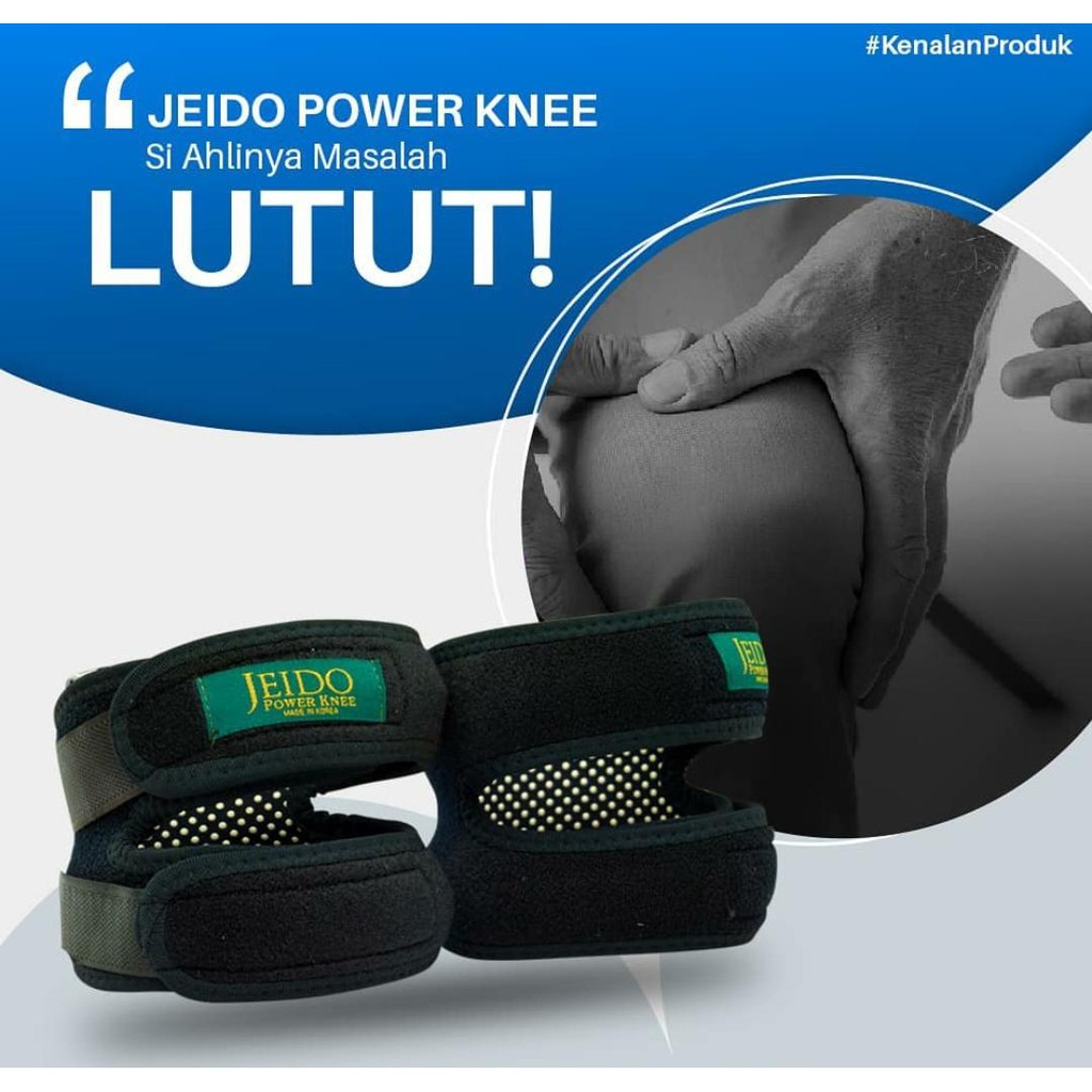 Deker Terapi Kesehatan Pelindung Sakit Cedera Lutut Jeido Power Knee Neo Uk ML Pad Support INFRARED-1