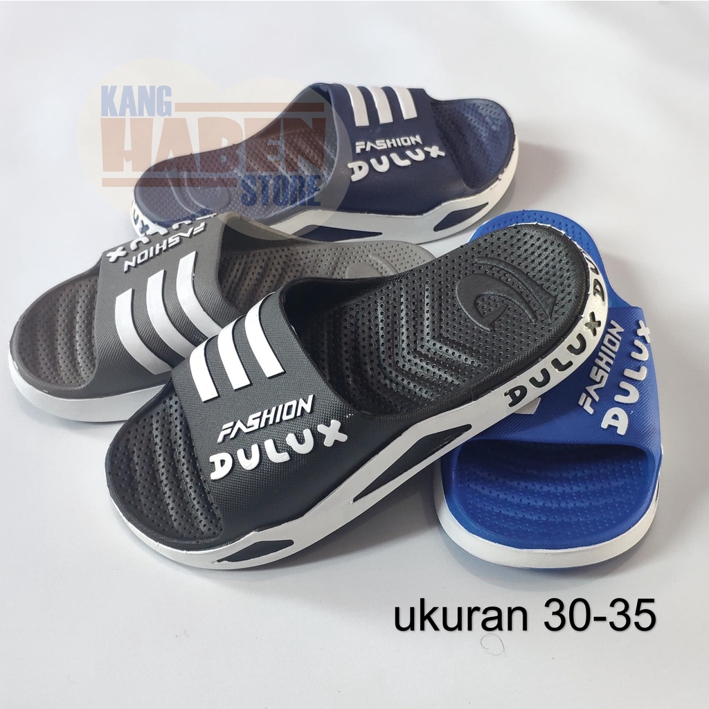 Sandal Slop Karet Anak laki Laki Ukuran Tanggung Design Keren Dulux CQ076C 30-35