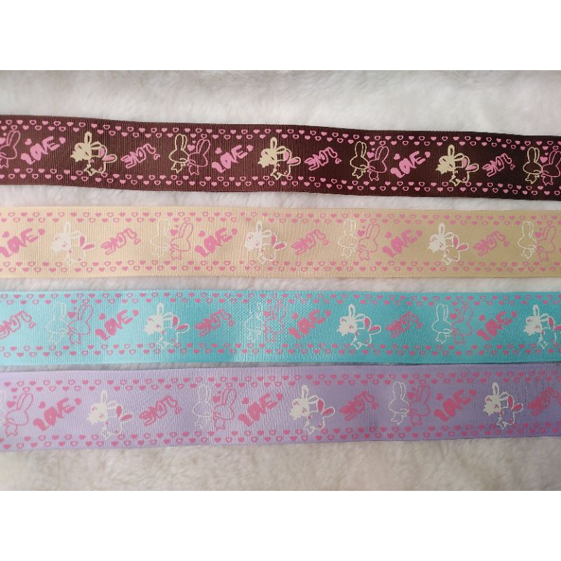 Pita grossgrain 4 cm motif hello kitty per meter / 10 yard